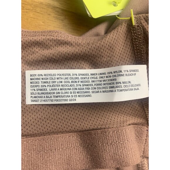 All In Motion Womens Activewear Light Brown V-Neck Crop Top Athletic Size Small - Picture 11 of 14